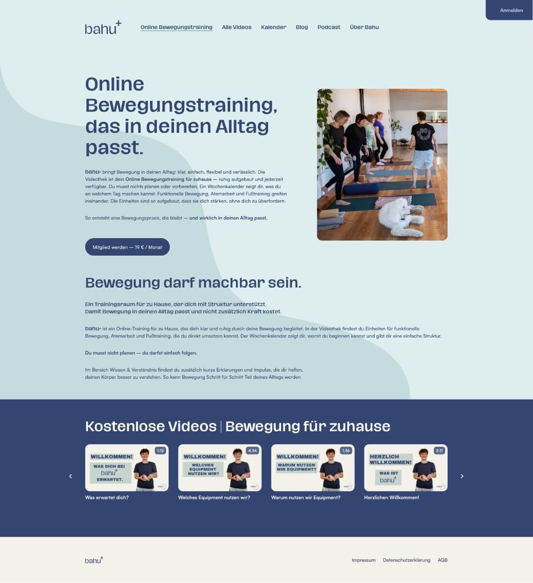 Screenshot des Projekts »bahu+«